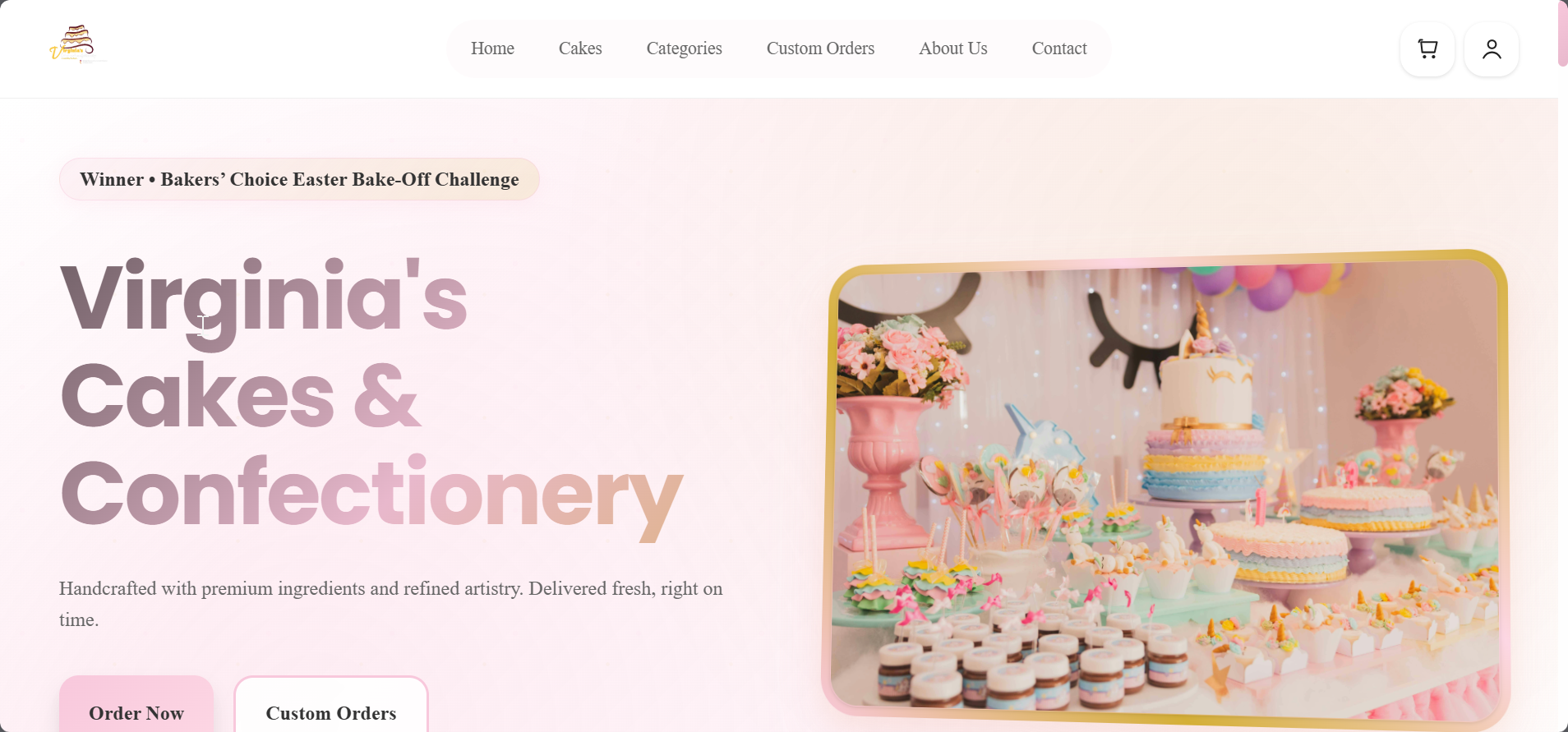Virginia Cakes & Confectioneries screenshot